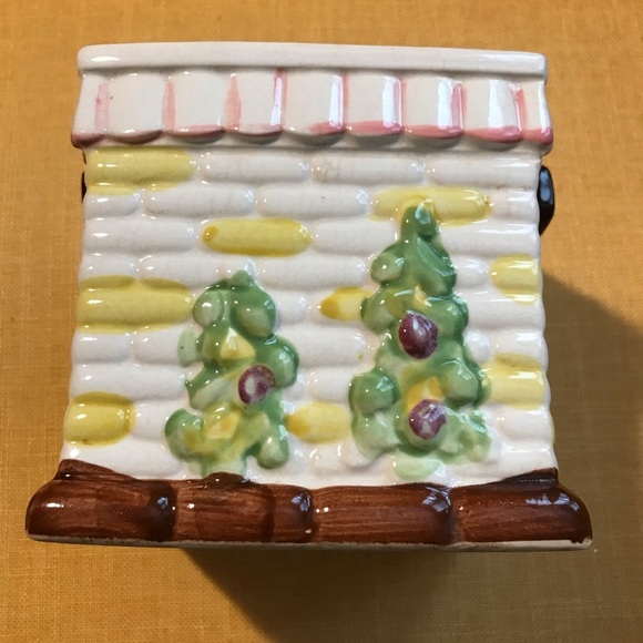 Vintage Grantcrest Japan Bone China Cookie Jar Gingerbread House Biscuit Candy - Picture 7 of 10